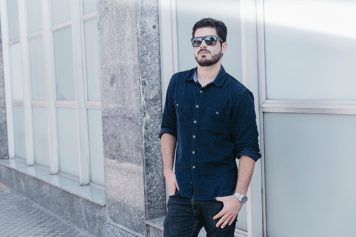 A Men With Everyday Shirt Style