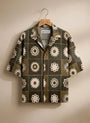 Retro Floral Pattern Shirt