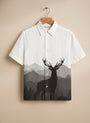 Minimal Deer Landscape Printed Shirt