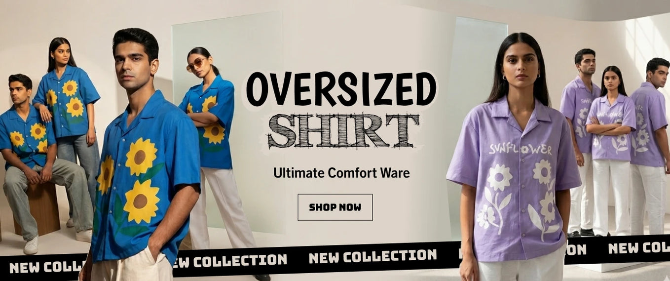 Abstract Shore Digital Printed Shirts for Men & Women